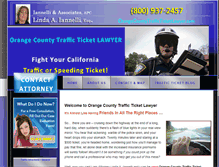 Tablet Screenshot of orangecountytrafficticketlawyer.com